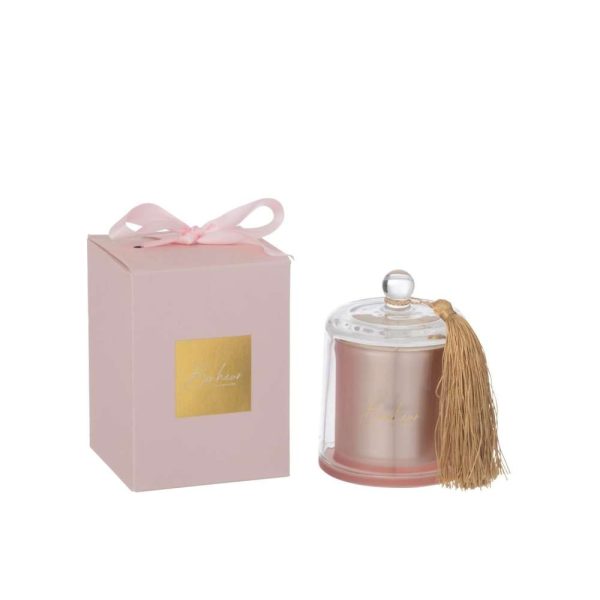 SCENTED CANDLE BELL BONHEUR PINK SMALL-30HOURS