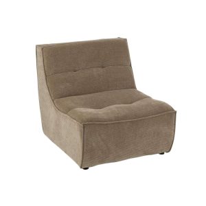 SOFA GRID POPLAR WOOD/FOAM DARK TAUPE
