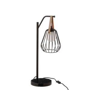 TABLELAMP IGNES STEEL/MARBLE BLACK