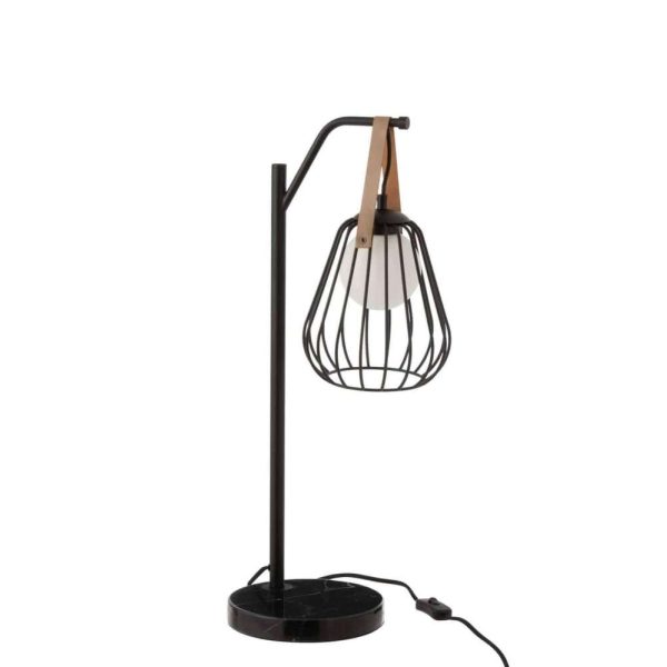 TABLELAMP IGNES STEEL/MARBLE BLACK