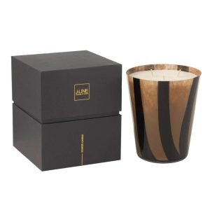 SCENTED CANDLE NOA LINES TAUPE LARGE-95 HOURS