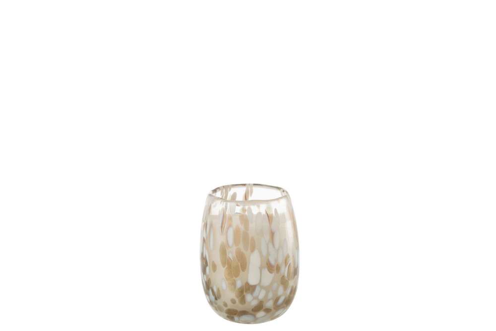 SCENTED CANDLE MIA WHITE/MIX GLASS SMALL-90H