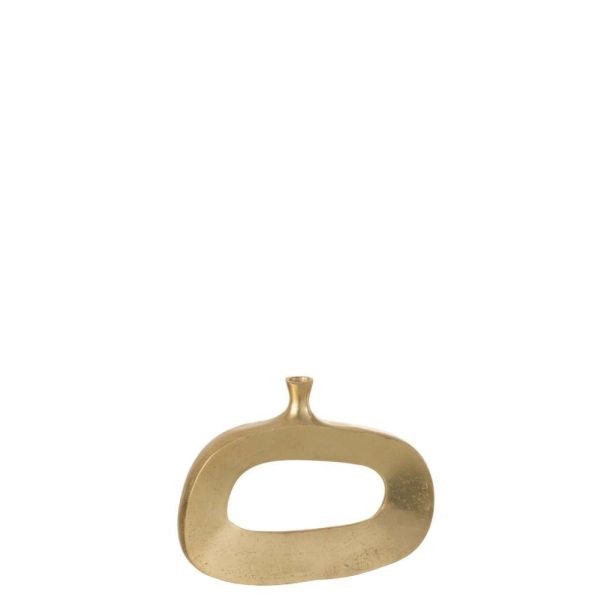 VAAS OVAAL ALUMINIUM GOUD MEDIUM