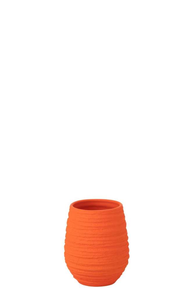 VASE FIESTA CERAMIC ORANGE SMALL