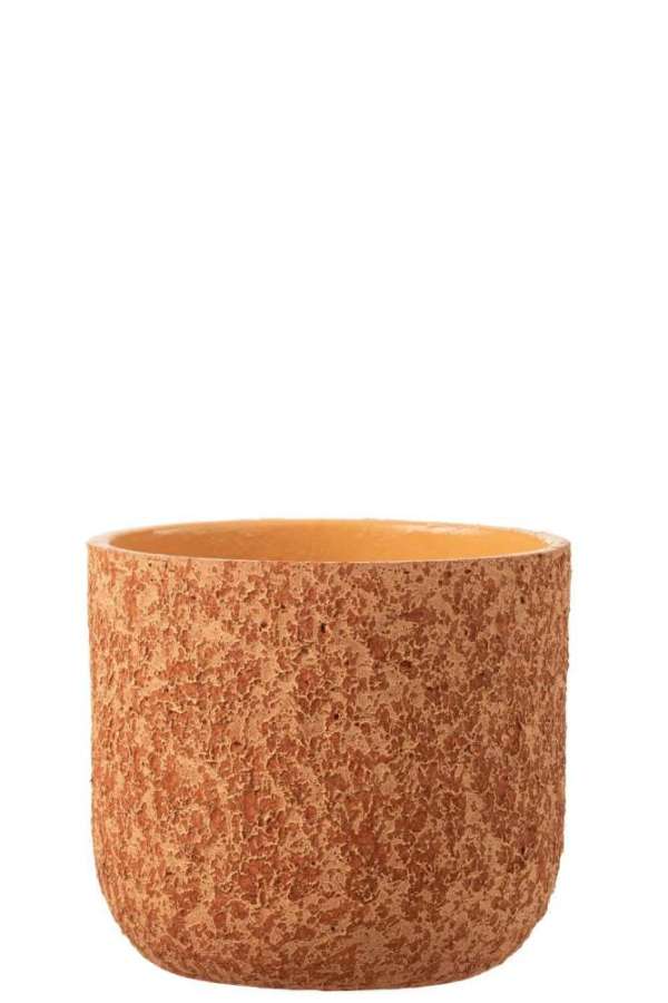 FLOWERPOT ROUGH CERAMIC TERRACOTTA LARGE