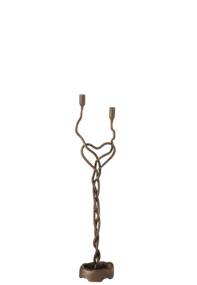 CHANDELIER HOLDERIN FER/LAITON NOIR/OR