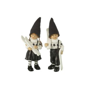 KIDS SKIING RESIN BLACK/WHITE LARGE ASSORTMENT OF 2