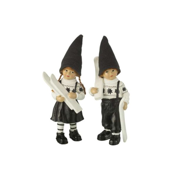 KIDS SKIING RESIN BLACK/WHITE LARGE ASSORTMENT OF 2