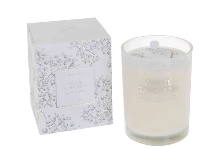 SCENTED CANDLE WHITE GARDENS WHITE LARGE-70U