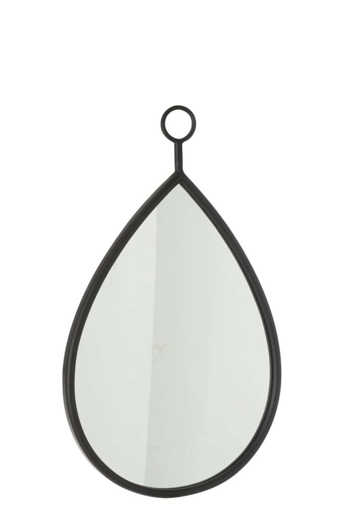 HANGING MIRROR DROP MIRROR/MDF BLACK MEDIUM