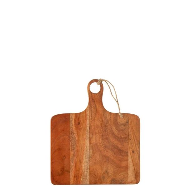 PLANK RECTANGLE MANGO WOOD DARK NATURAL SMALL