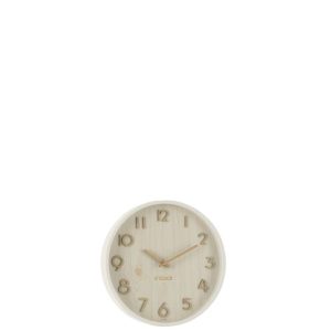 WALL CLOCK PLYWOOD/MDF WHITE SMALL