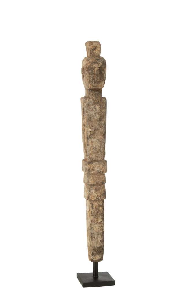 STATUE LAUWRA ALBASIA WOOD NATURAL SMALL