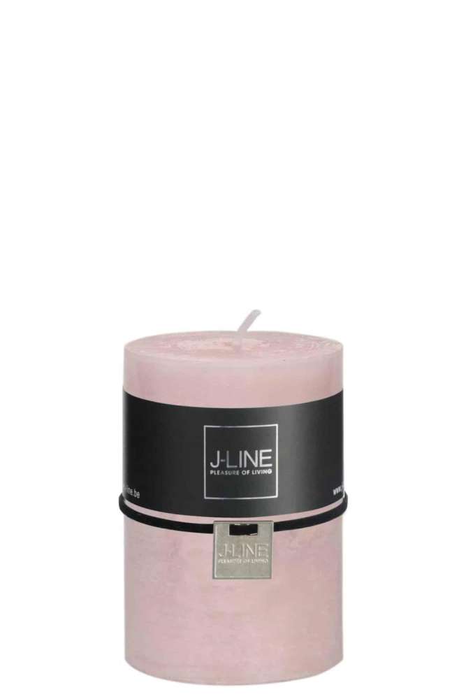 CYLINDER CANDLE POWDERPINK M 39H