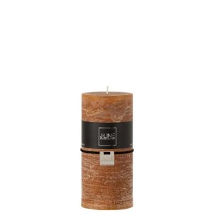 CYLINDER CANDLE  CARAMEL L52H