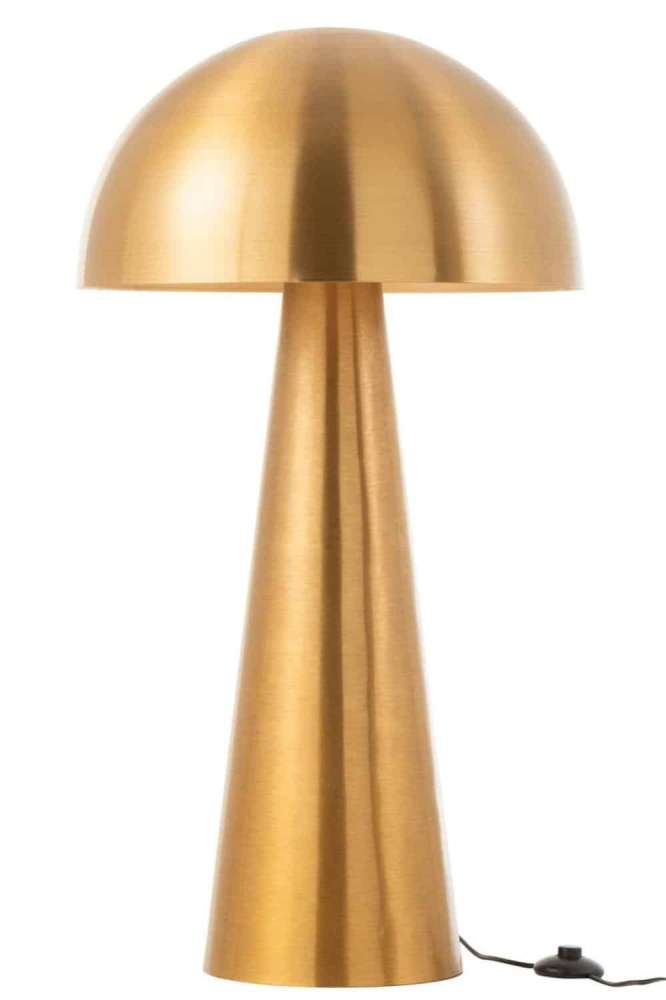 LAMP MUSHROOM METAL MATTE GOLD EXTRA LARGE