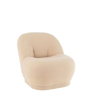 STOOL TEDDY BOUCLÉ  WARM BEIGE