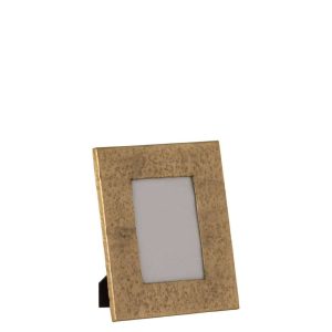 PHOTOFRAME RECTANGLE IRREGULAR ALUMINIUM/GLASS GOLD