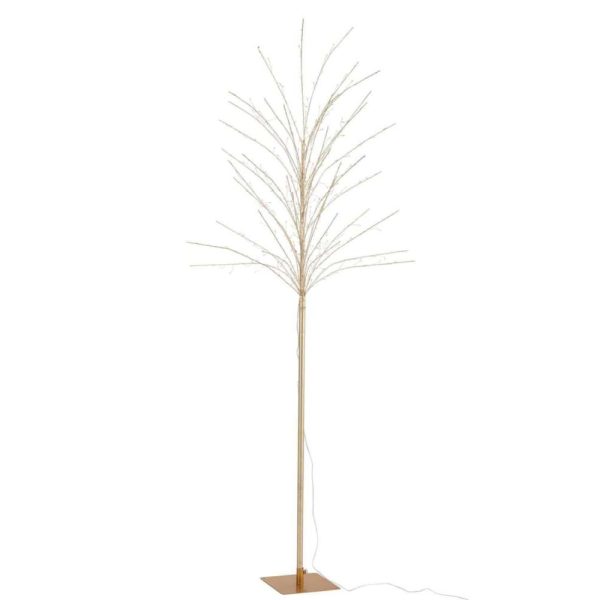 BARE TREE+LED METAL GOLD LARGE