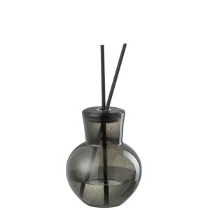 SCENTED OIL VASE LID OLIVE&FRANKINCENSE GLASS GREEN