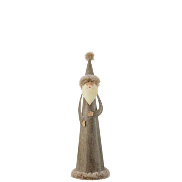 SANTA ROUND FUR METAL GREY SMALL