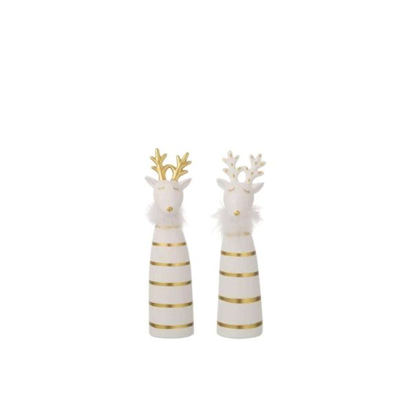 MOOSE CERAMIC STRIPES GOLD/WHITE MEDIUM ASS2