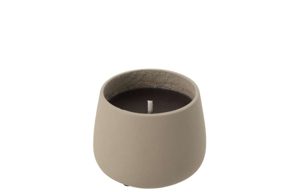 OUTDOOR CANDLE CYRA CEMENT GREY SMALL-18 HOURS