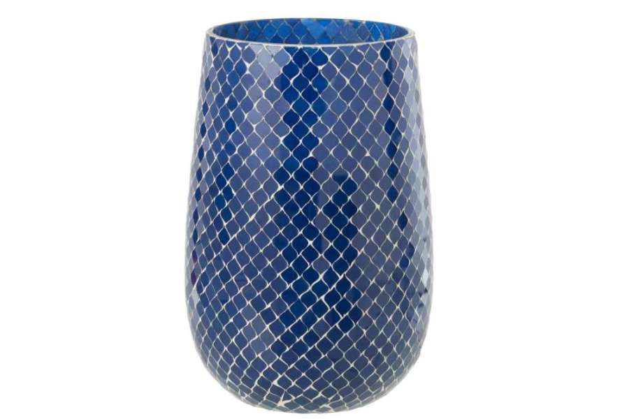 SCENTED CANDLE MIA MOSAIC BLUE LARGE-230H