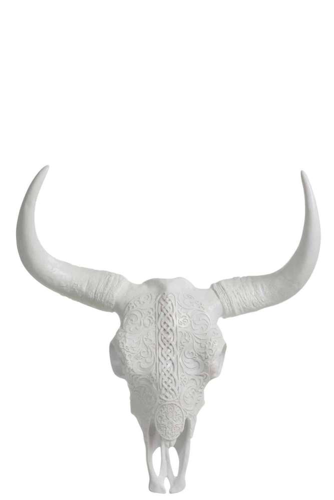 SKULL HANGING IBIZA POLYRESIN WHITE