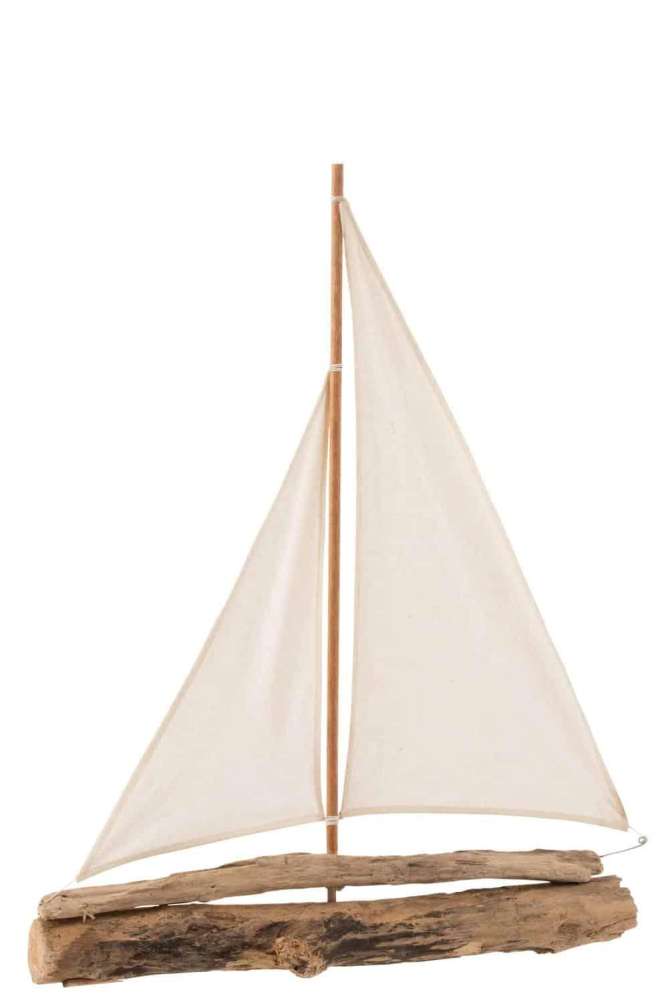 SAILBOAT DRIFTWOOD NATURAL LARGE