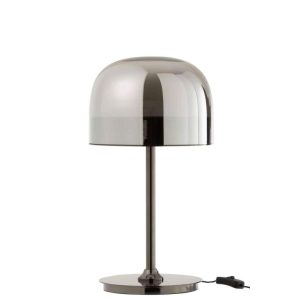 TABLE LAMP TOPJA GLASS/METAL/SILVER