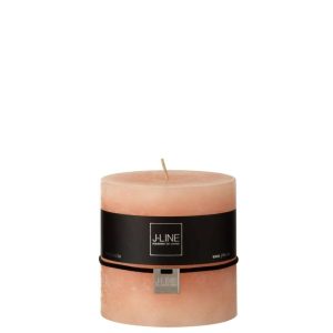CYLINDER CANDLE  PEACH 64H