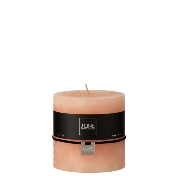 CYLINDER CANDLE  PEACH 64H