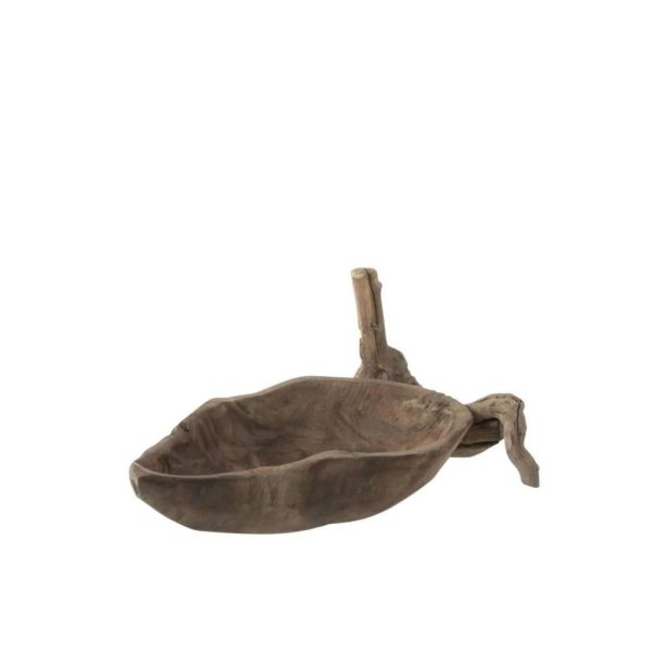 DECORATION DISH WOOD NATURAL