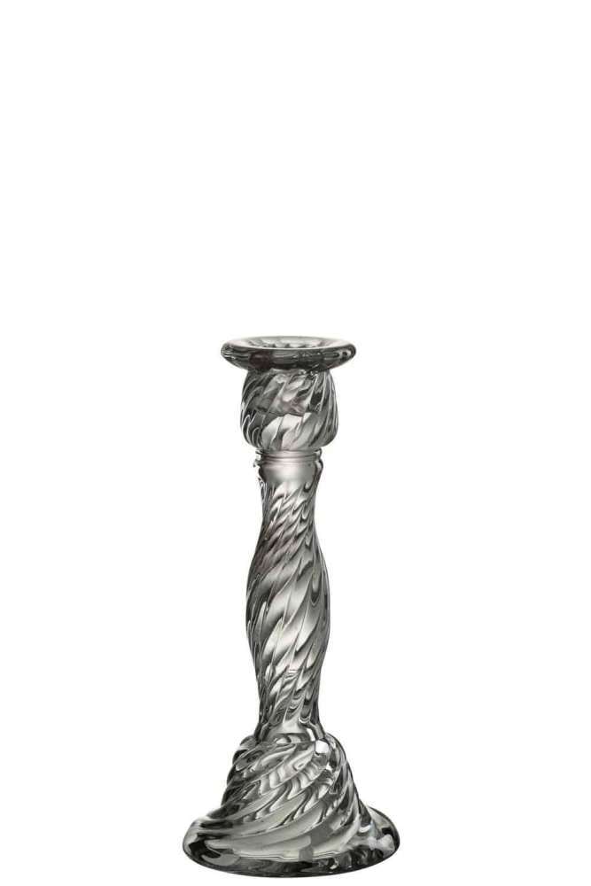 CANDLEHOLDER NONO GLASS TRANSPARENT LARGE