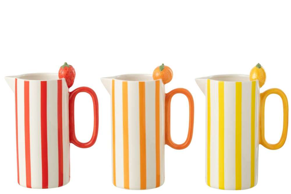 PITCHER FRUIT DOLOMITE MIX ASSORTMENT OF 3