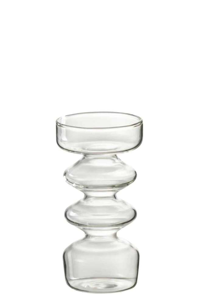VASE LUNA GLASS TRANSPARENT LARGE