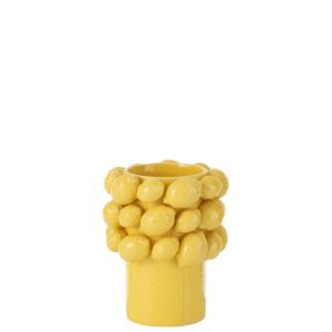 VASE LEMONS CERAMIC YELLOW SMALL