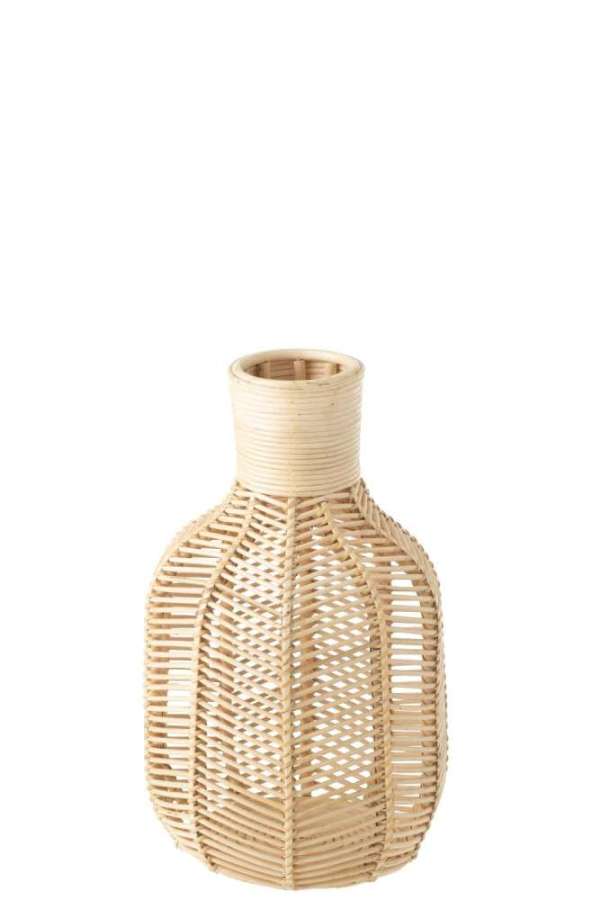 BASKET BOTTLE RAFFIA NATURAL