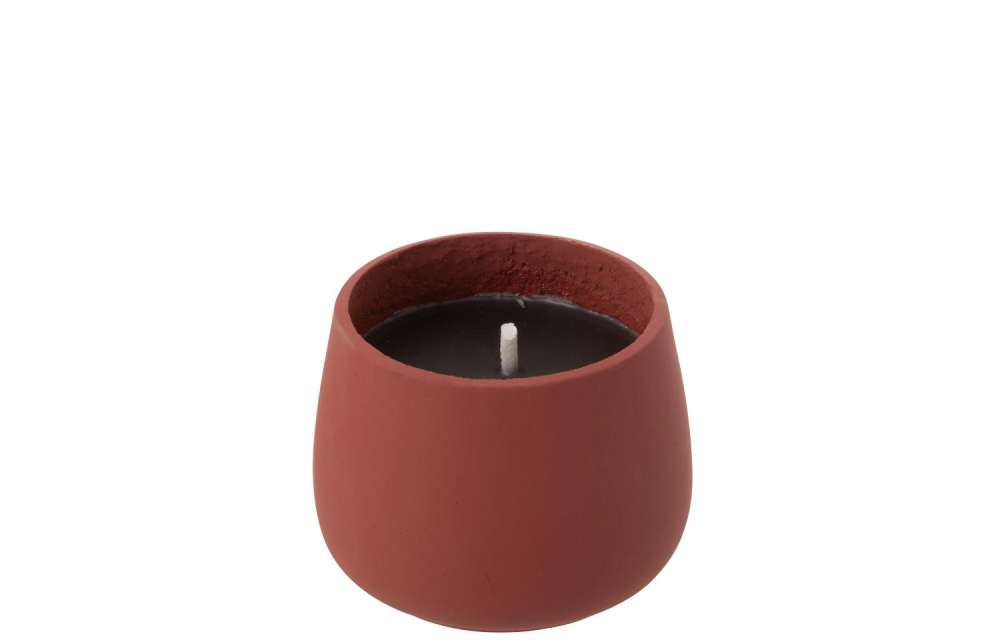 OUTDOOR CANDLE CYRA CEMENT RED SMALL-18 HOURS