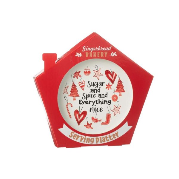 PLATE ROUND CERAMICS RED