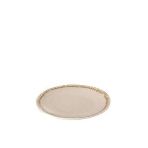 PLATE ROUGH CREAM S 14,5X14,5X2,2CM