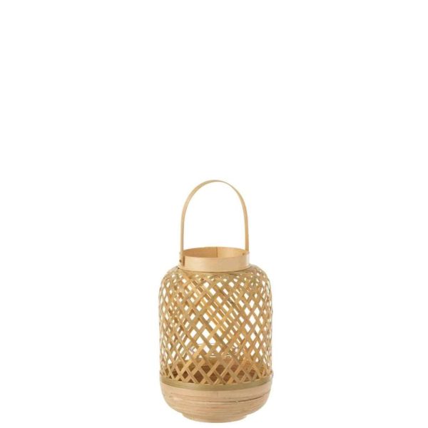 LANTERN EVI BAMBOO NATURAL SMALL