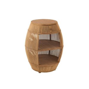 TABLE BARREL RATTAN/BAMBOO NATURAL