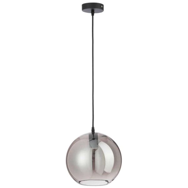 LAMP BALL GLASS MIRROR SILVER MEDIUM