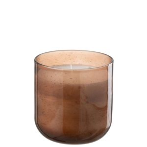 SCENTED CANDLE LI-LY LAND WAX BROWN MEDIUM-75H