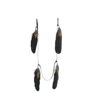 GARLAND FEATHERS BROWN/BLACK