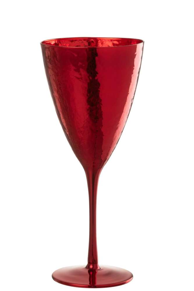 WINE GLASS MIRROR GLASS RED