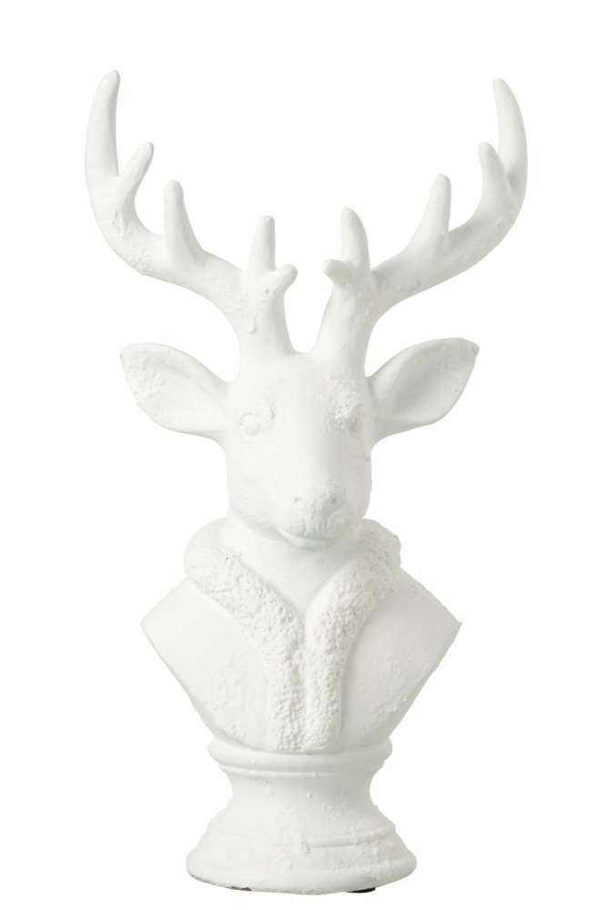 DEER POLYRESIN WHITE LARGE