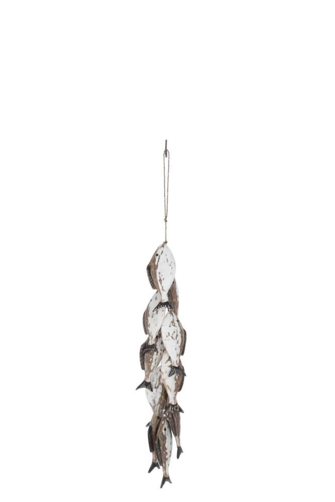 HANGER FISH 10 ALBASIA WOOD BROWN